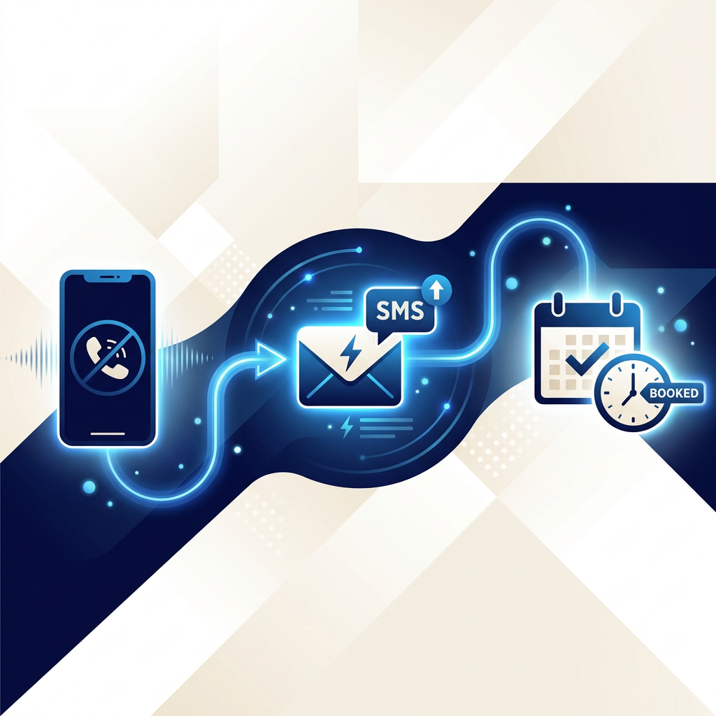 Missed-call follow-up workflow illustration